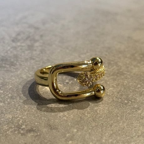 2503RG0593 / Utype shine ring（Gold）