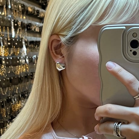 2506PR0790 /  Oval Heart pierce（Silver）