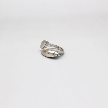 Smooth Drop Personality Open Ring（Silver） /  2111-RG145