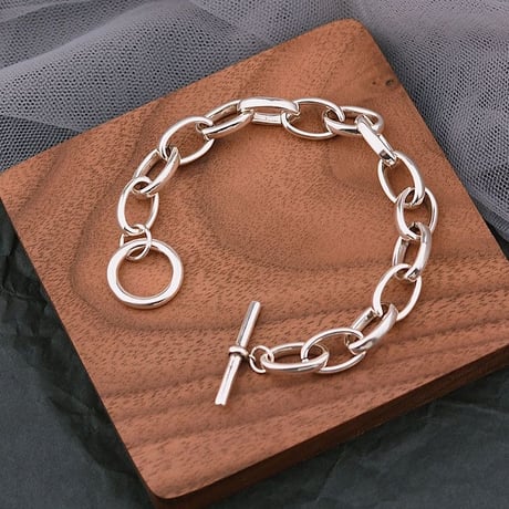 Mantel Simple Chain Bracelet（Silver）/ 2107-BR071