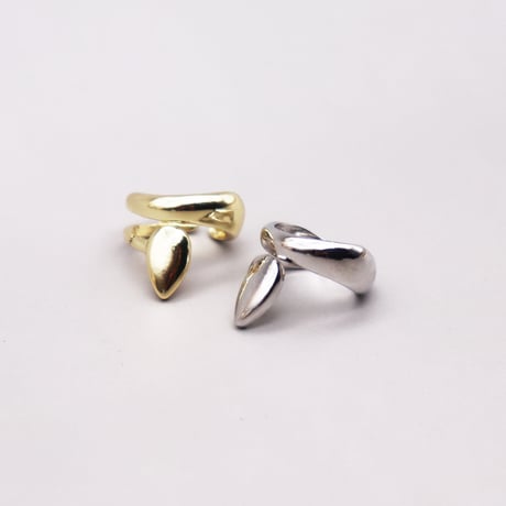Drop Deformation Cartilage Earcuff （Gold/Right） / EC069A