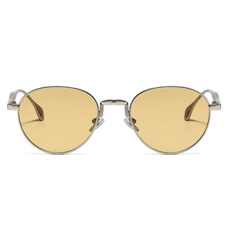 【 Select 】Retro Metal Round Sunglasses (Silver/Lt.Tea)