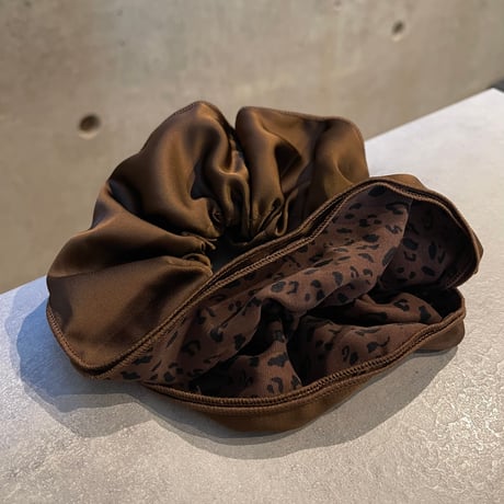 2512HA0078（S）/ Leopard Frill Hair rubber（Brown）