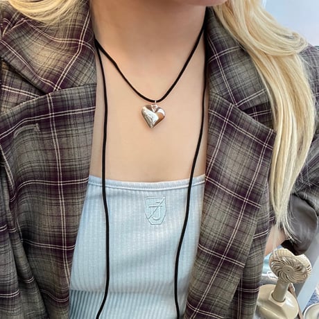 2407NC0258 /  Heart motif choker（Silver）