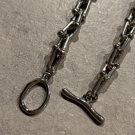 2412BR0059 / U type mini chain mantel Bracelet（Silver）