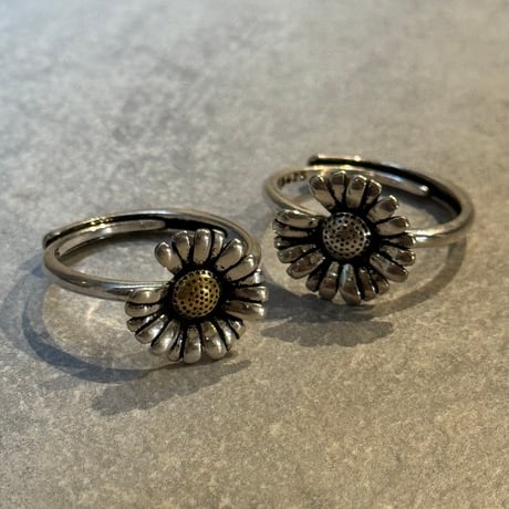 2505RG0635 / One piece flower  ring（Silver）
