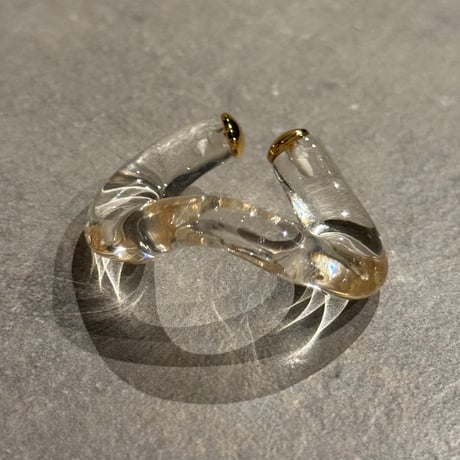 2504EC019 /  color wave Ear Cuff（clear）