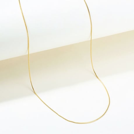 Snake Chain Simple Thin Necklace（Gold / 55cm）/ 2109-NC102
