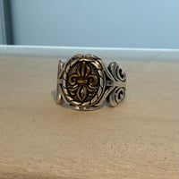 2606RG0803 / Vintage metal oval ring（Silver）