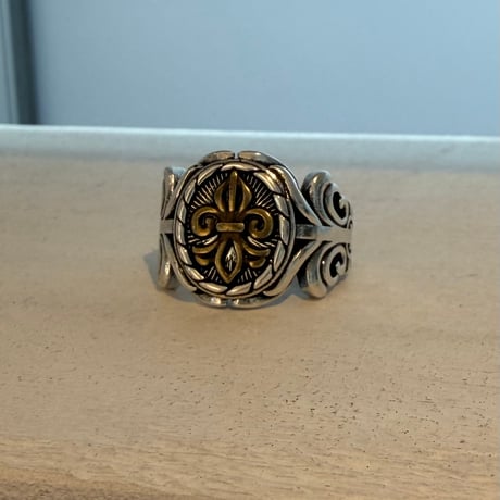 2606RG0803 / Vintage metal oval ring（Silver）