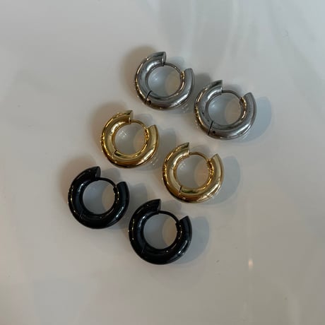 2506PR0792#A  / Stainless hoop pierce / 5mm 2cm（Gold）