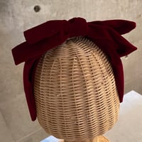 2512HA0079（S）/ Velours Ribbon headband（Red）