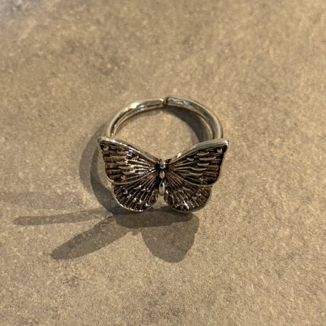 2504RG0608/ Metal butterfly ring（Silver）