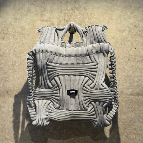 2610BG053(S) / Shirring knit 2way Bag (Gray)
