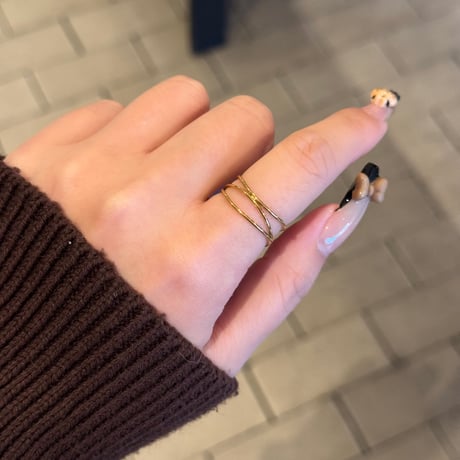 2502RG0579 / Helix design ring（Gold）