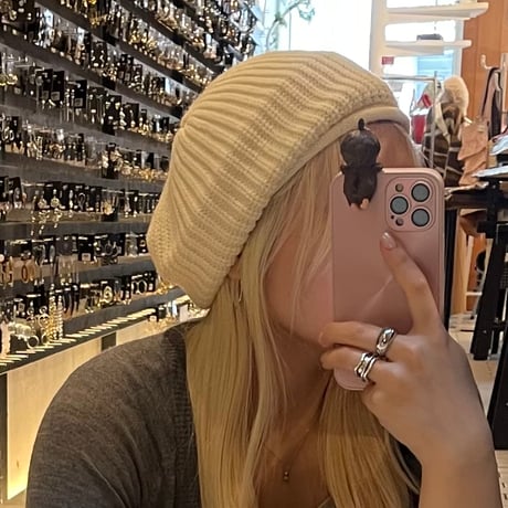 2509HW0103(S) / Knit béret（Ivory）