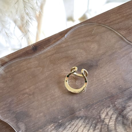 Double Layer Bending Ear Cuff （GOLD）  / EC-039