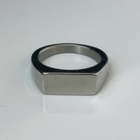 【Select】IM25AC_RG023 / Simple squarer ring（Silver）