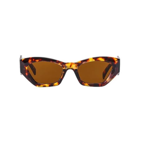 【 Select 】Vintage Retro Rectangle Square Design Sunglasses (Leopard)