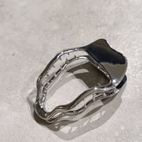 Metal wave Hair clip（Silver）/ HA-134