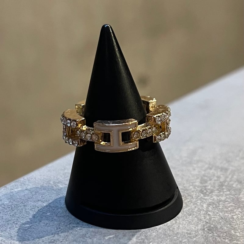 2510RG0681 / Connect Stone Ring（Gold） | Calinou