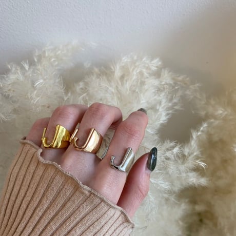 Initial ring（PINK GOLD / J ） / 2100-RGGL045