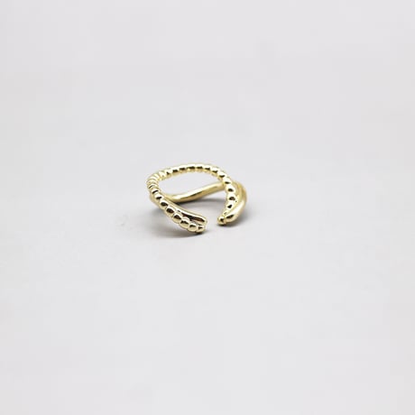 Metal Geometry Double Line  Earcuff （Gold） / EC076