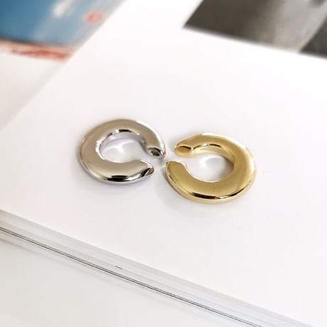 Round Circle Ear Cuff （SILVER）  / EC-031