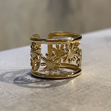 2506RG0651 / Flower design ring（Gold）