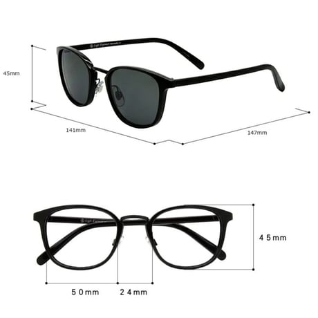 【 Legit Eyewear 】Sunglasses Shotoku (Black/blue)