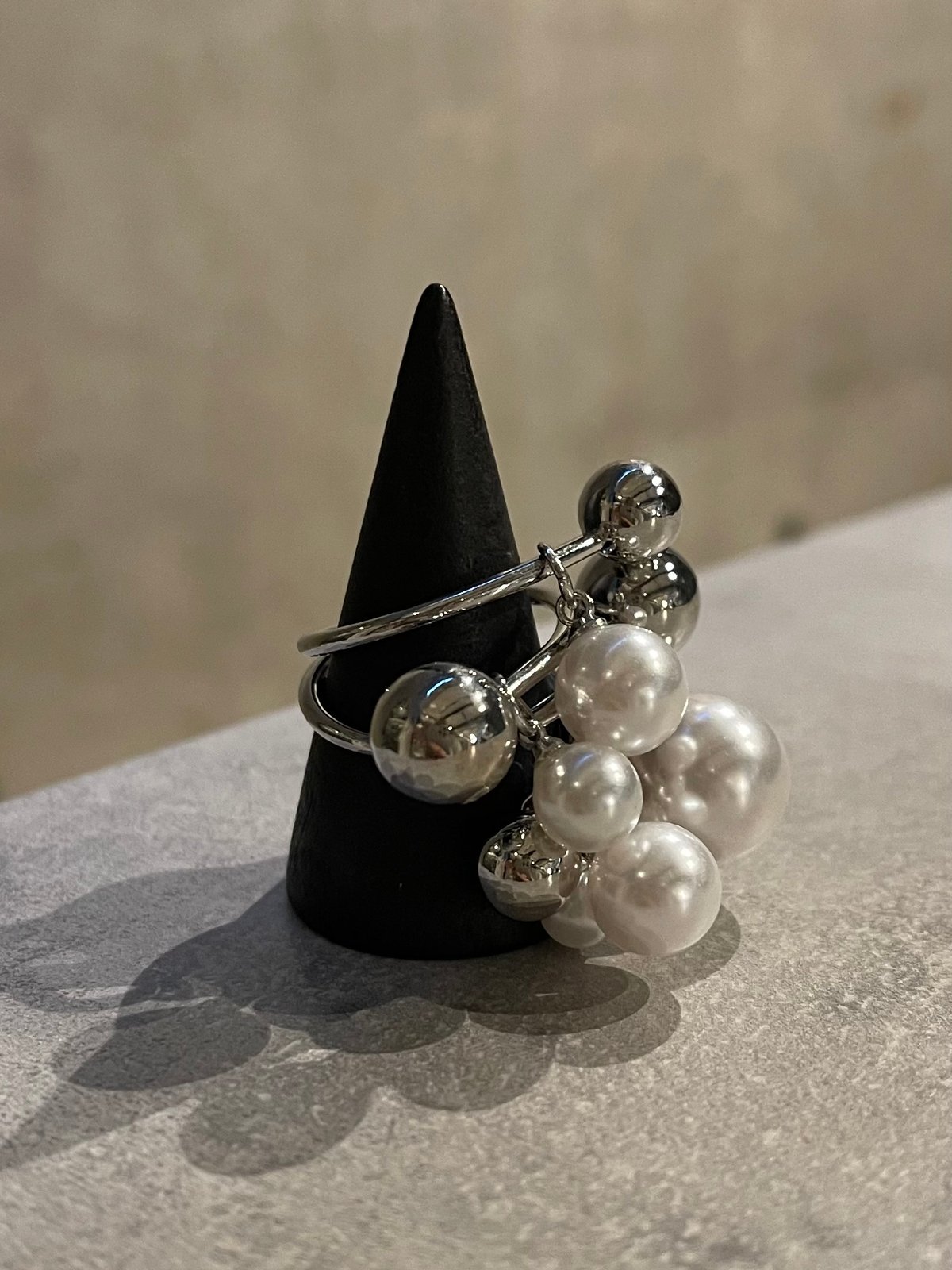 2512RG0713 / Mix Pearl ring（Silver） | Calinouu