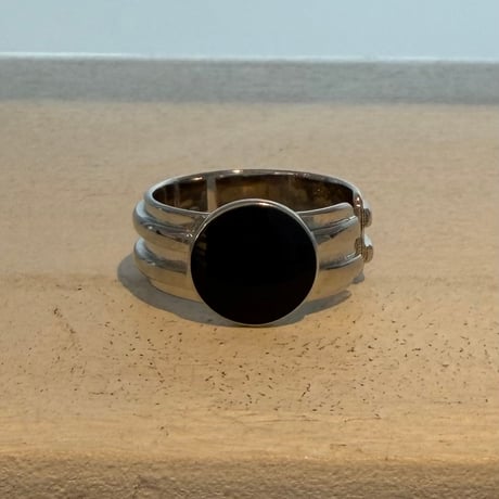 2605RG0797 / Black side open ring（Silver）