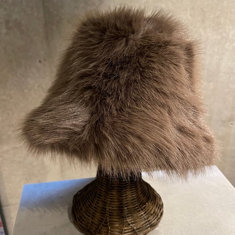 2501HW0070(S)/ Volume fur hat #3（Brown）