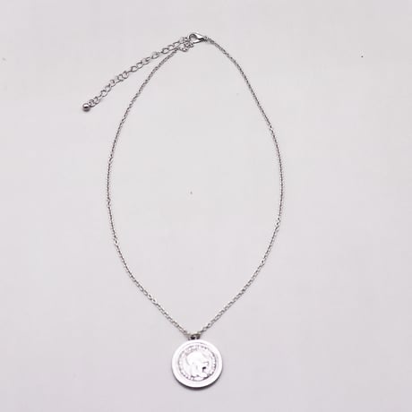 Vintage Coin Long Necklaces（Silver）/ 2109-NC089