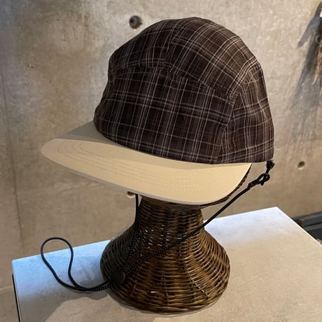 2504HW0087(S) / 2Way cotton check cap（BrownCK）