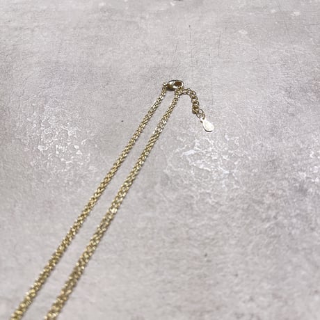 U type double chain necklace （Gold）/ 2210_NC0163