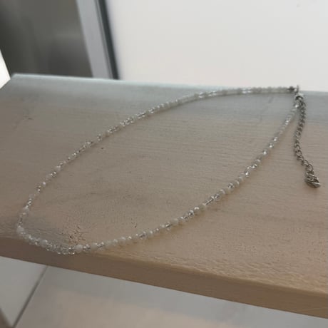 2604NC0384 / Shine beads Necklace（White）