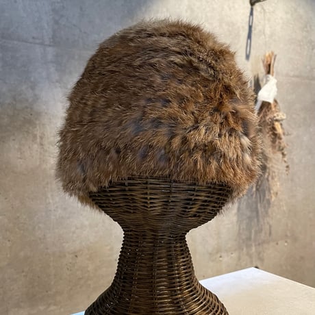 2502HW0073(S) / Rabbit fur volume hat（Beige）