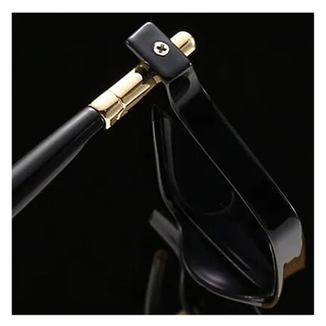 【 Select 】Vintage Square Gradient High Quality Sunglasses (Black/Navy)