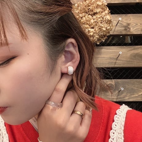 Shell round Earring（Gold）/ 2210_ER0121