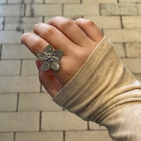 2505RG0626 / Big Flower motif ring（Silver）
