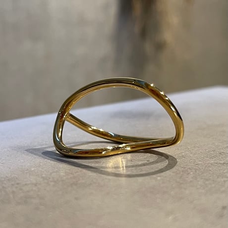 2504RG0617 / 2Way double finger ring（Gold）