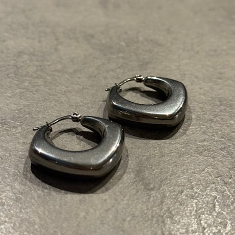 2511PR0825 /  Oval Square  Hoop Pierce（Silver）