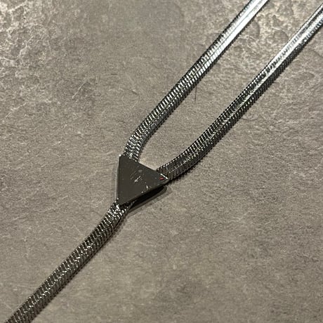 2503NC0294 / Y Herringbone chain Necklace（Silver）