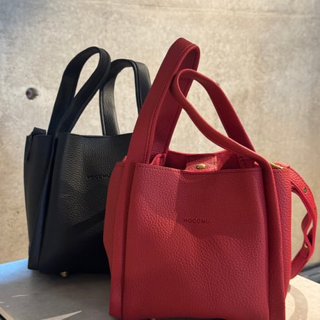 2509BG040(S) / Fake leather 2way sholder bag (Black)