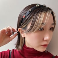 Bijou headband（Check）/ HA-034