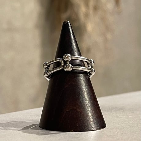 2410RG0532 / Splice Geometric Hollow Chain ring #2（Silver）