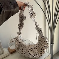 2604BG049(S) / Dot Shoulder Bag (White)