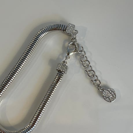 2404BR0042 / Round snake chain Bracelet（Silver）