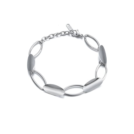 Geometry Oval Hand Chain Bracelet（Gold）/ 2109_BR097